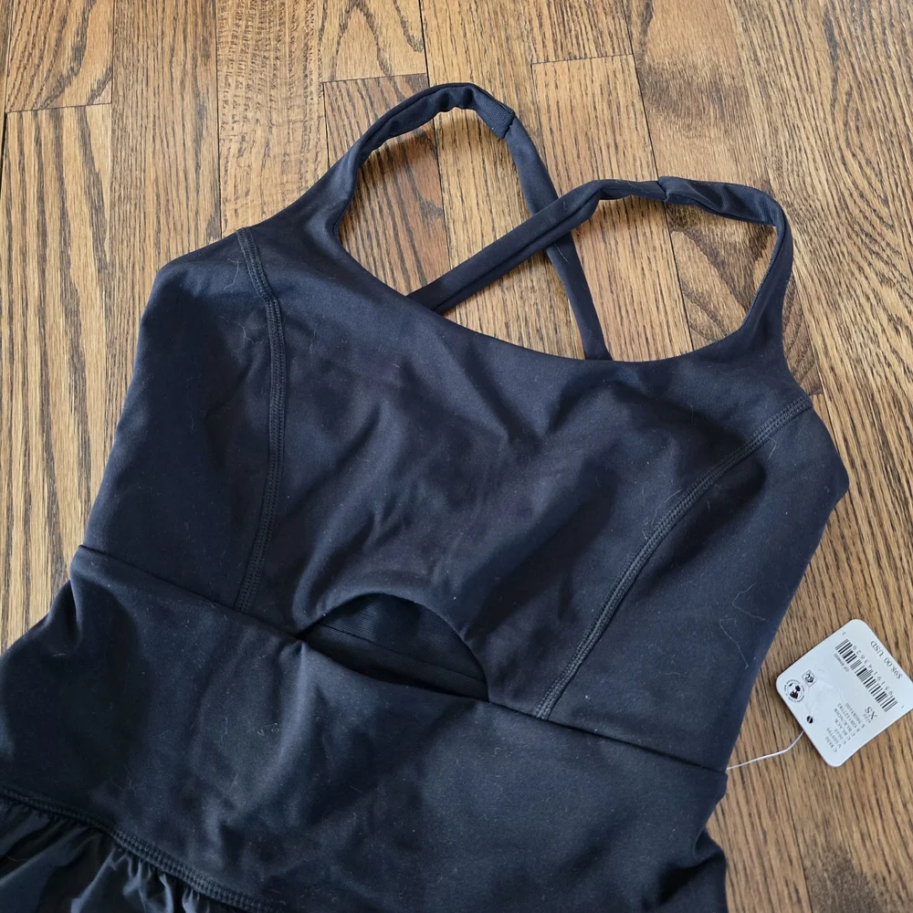 FP Movement by Free People Black Romper Athletic Shorts XS